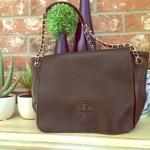 Tory Burch Black Marion Small Flap Handbag 😍
